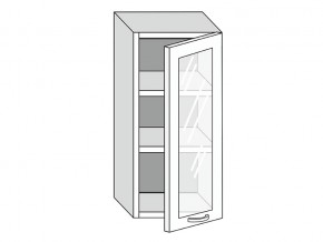 19.40.3 Шкаф настенный (h=913) на 400мм с 1-ой стекл. дверцей в Соликамске - solikamsk.magazinmebel.ru | фото