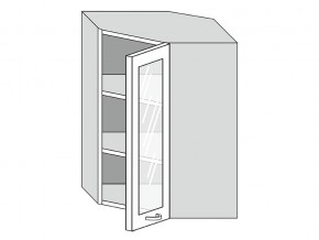 19.60.3у Шкаф настенный (h=913) угловой на 600мм со стекл. дверцей в Соликамске - solikamsk.magazinmebel.ru | фото