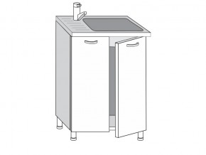 2.60.2мн Шкаф-стол на 600мм под накладную мойку с 2-мя дверцами в Соликамске - solikamsk.magazinmebel.ru | фото
