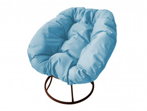 Кресло Пончик без ротанга голубая подушка в Соликамске - solikamsk.magazinmebel.ru | фото