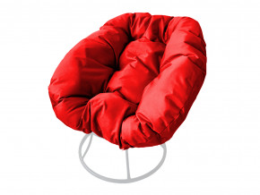 Кресло Пончик без ротанга красная подушка в Соликамске - solikamsk.magazinmebel.ru | фото