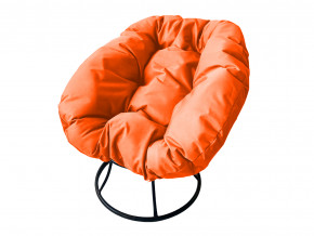 Кресло Пончик без ротанга оранжевая подушка в Соликамске - solikamsk.magazinmebel.ru | фото
