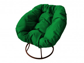 Кресло Пончик без ротанга зелёная подушка в Соликамске - solikamsk.magazinmebel.ru | фото