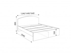 Кровать 1200R Осло модуль М08 с настилами Лайт Кашемир в Соликамске - solikamsk.magazinmebel.ru | фото - изображение 2