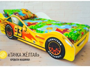 Кровать детская машина Тачка Желтая в Соликамске - solikamsk.magazinmebel.ru | фото