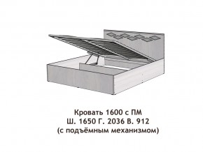 Кровать с подъёмный механизмом Диана 1600 в Соликамске - solikamsk.magazinmebel.ru | фото - изображение 3