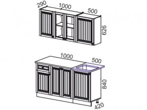 Кухня Хозяюшка 1500 деним в Соликамске - solikamsk.magazinmebel.ru | фото - изображение 2