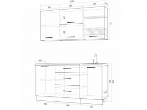 Кухонный гарнитур Флоренс Грин 1600 в Соликамске - solikamsk.magazinmebel.ru | фото - изображение 4