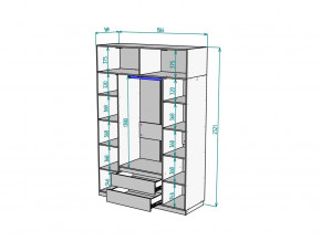 Шкаф Malta light H302 с антресолью HA4 Белый в Соликамске - solikamsk.magazinmebel.ru | фото - изображение 2