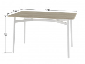 Стол обеденный Кросс дуб санремо/белый в Соликамске - solikamsk.magazinmebel.ru | фото - изображение 2