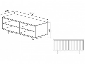 Тумба для ТВА Moderno-1200 Ф5 в Соликамске - solikamsk.magazinmebel.ru | фото - изображение 4