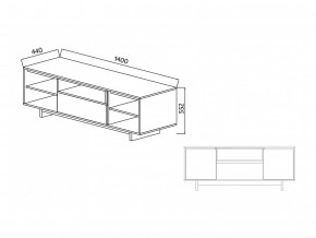 Тумба для ТВА Moderno-1400 Ф6 в Соликамске - solikamsk.magazinmebel.ru | фото - изображение 4